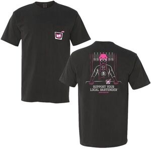 BARSTOOL SPORTS / SPITTIN CHICLETS BLACK SHORT SLEEVE PINK WHITNEY GRAPHIC TEE